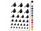 Puffy Cardinal Bird Temporary Tattoo Water Resistant Fake Body Art Set Collection